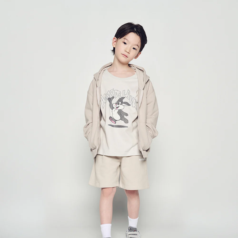 KIDS BLADE LOGO SHORT PANTS ESSENTIAL BEIGE - Image 3