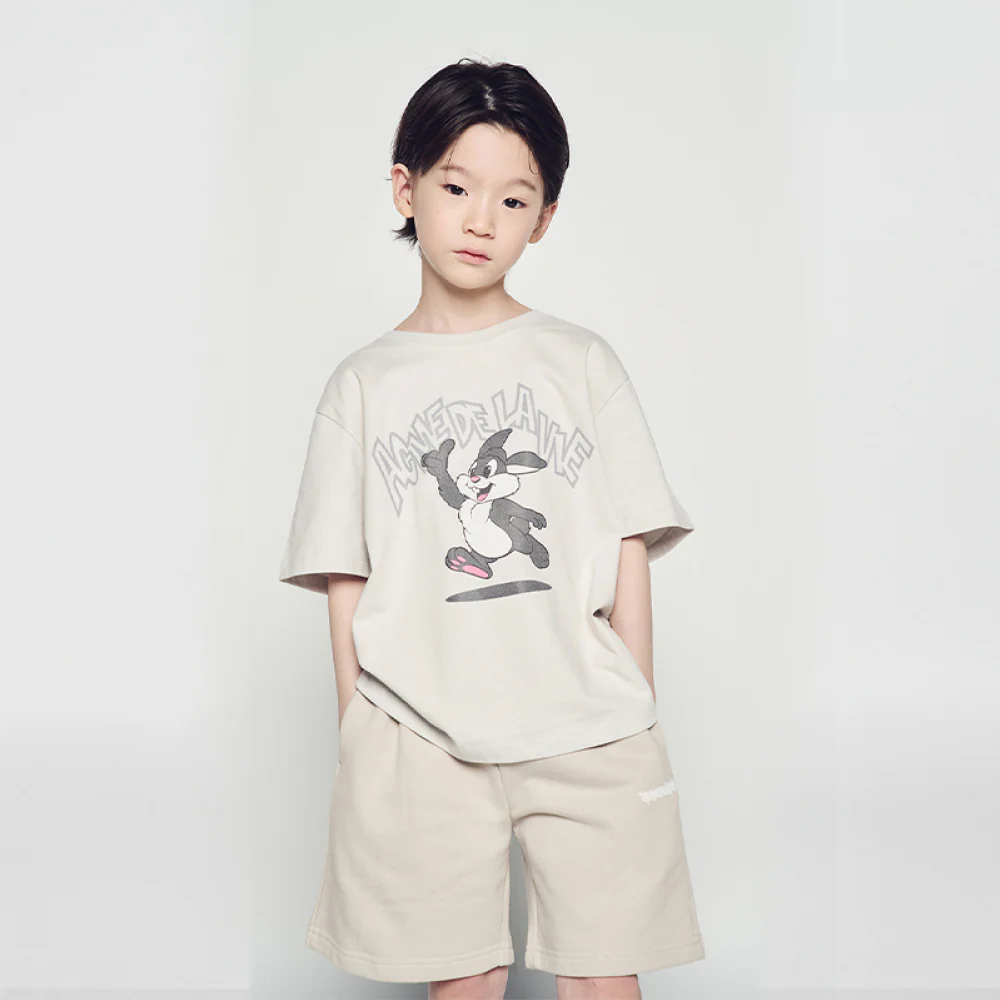 KIDS BLADE LOGO SHORT PANTS ESSENTIAL BEIGE - Image 4