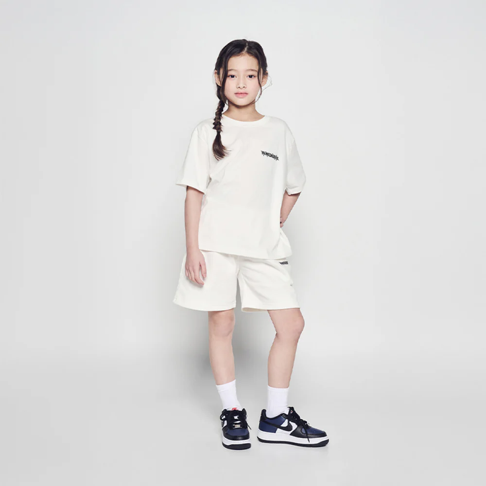 KIDS BLADE LOGO SHORT SLEEVE T-SHIRT CREAM - Image 3