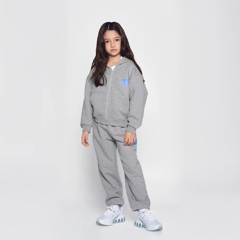 KIDS BOX BASIC LOGO JOGGER PANTS MELANGE - Image 3