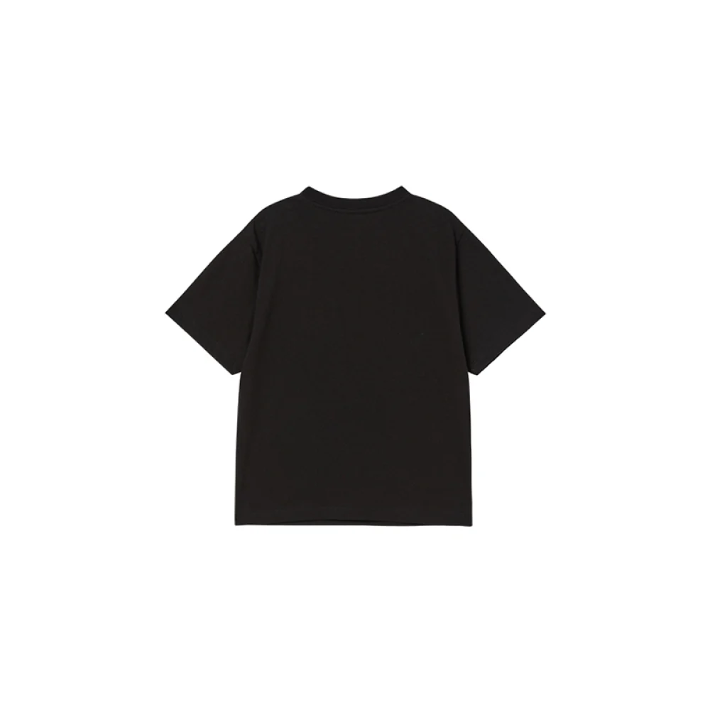KIDS CARTOON CHINCHILLA SHORT SLEEVE T-SHIRT BLACK - Image 2
