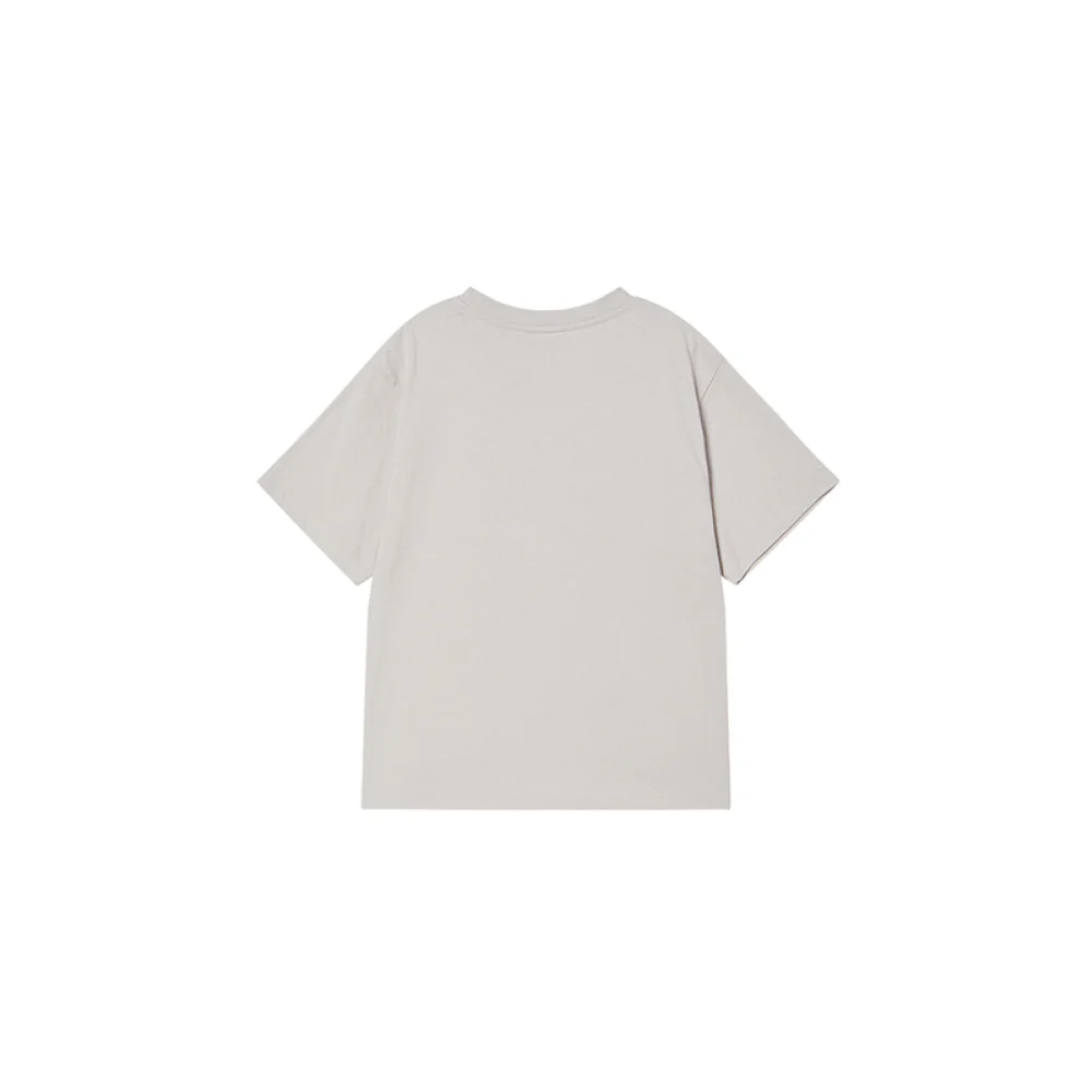KIDS CARTOON CHINCHILLA SHORT SLEEVE T-SHIRT LIGHT GRAY - Image 2