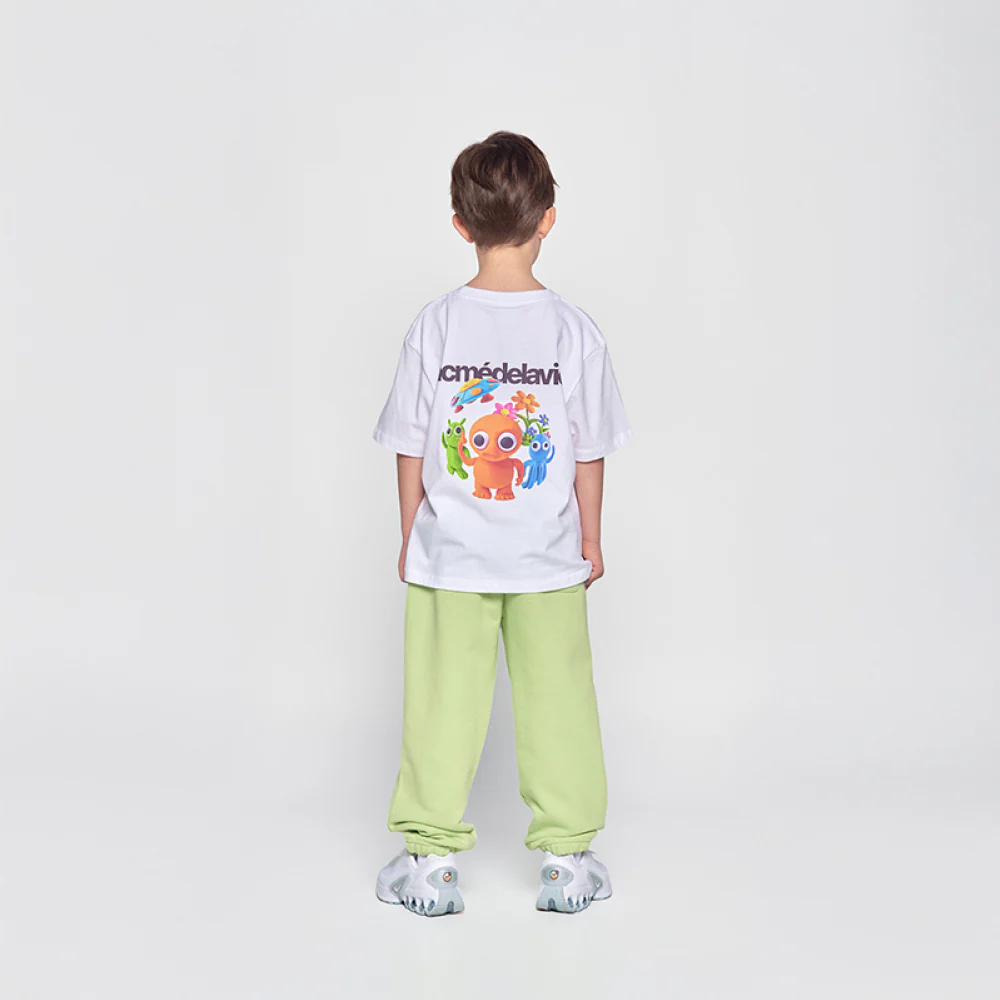 KIDS CLAY ALIEN SHORT SLEEVE T-SHIRT WHITE - Image 4