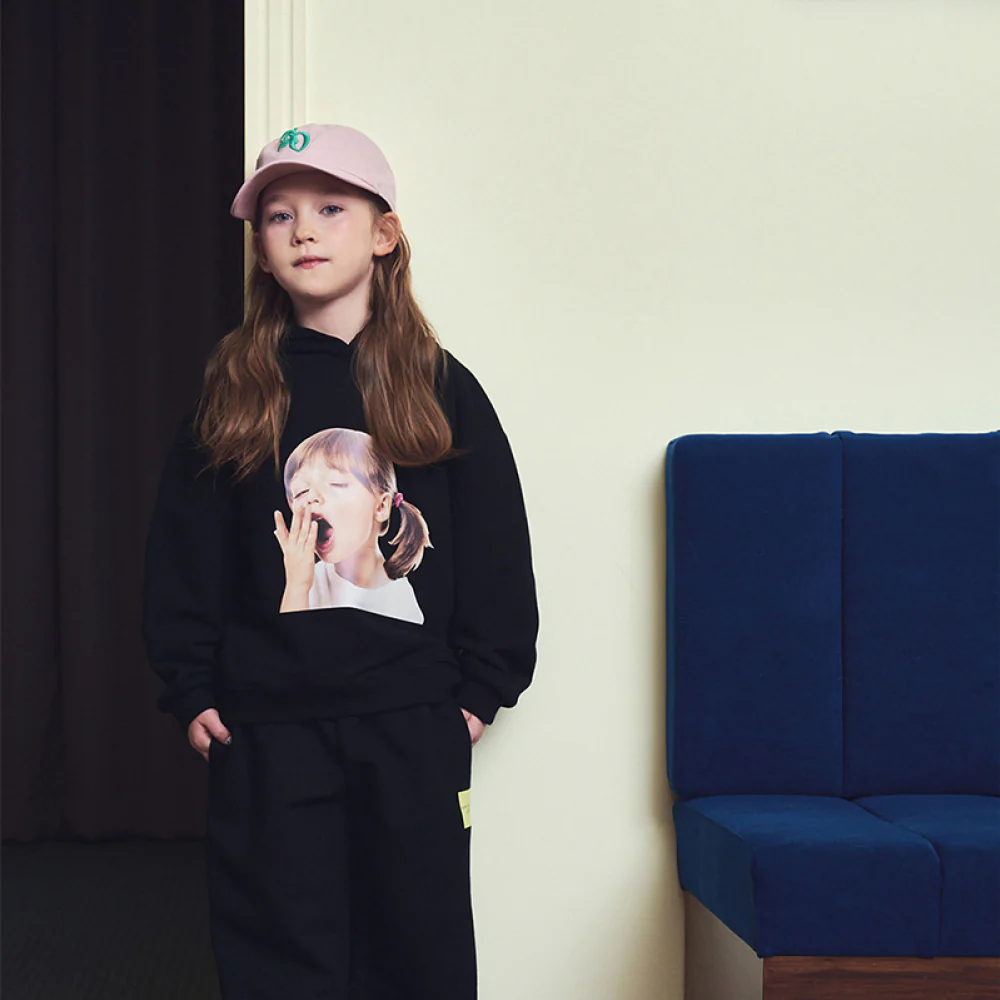 KIDS COLOR POINT SMALL SYMBOL BALL CAP-LIGHT PINK - Image 4