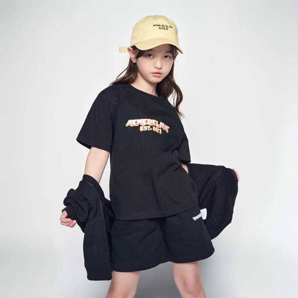 KIDS FLAME LOGO SHORT SLEEVE T-SHIRT BLACK - Image 4