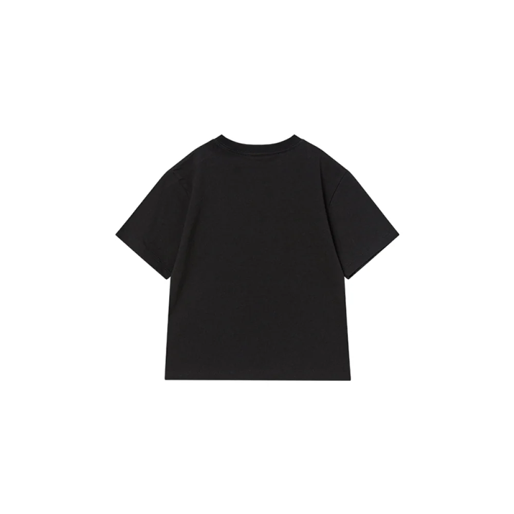 KIDS MIX TYPE GRAPHICS SHORT SLEEVE T-SHIRT BLACK - Image 2