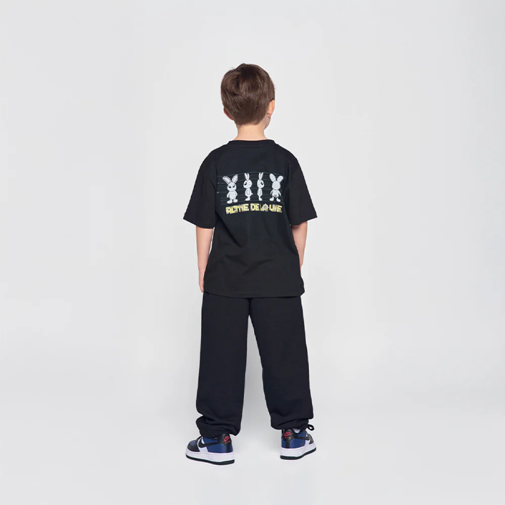 KIDS MUGSHOT ALIEN SHORT SLEEVE T-SHIRT BLACK - Image 4