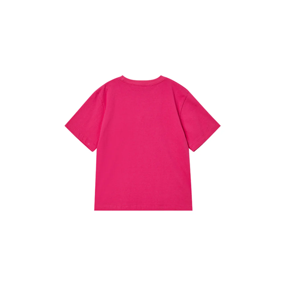 KIDS STAR BEAR SHORT SLEEVE T-SHIRT HOT PINK - Image 2