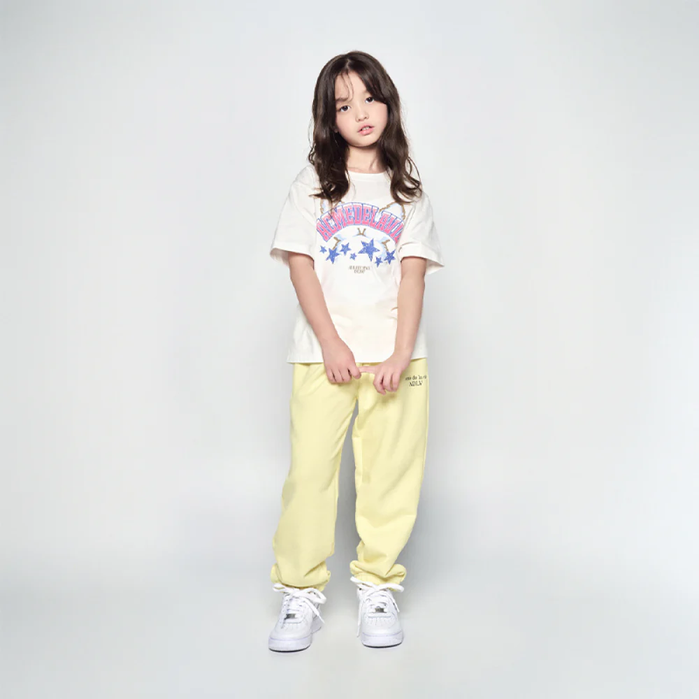 KIDS STAR RABBIT SHORT SLEEVE T-SHIRT CREAM - Image 3