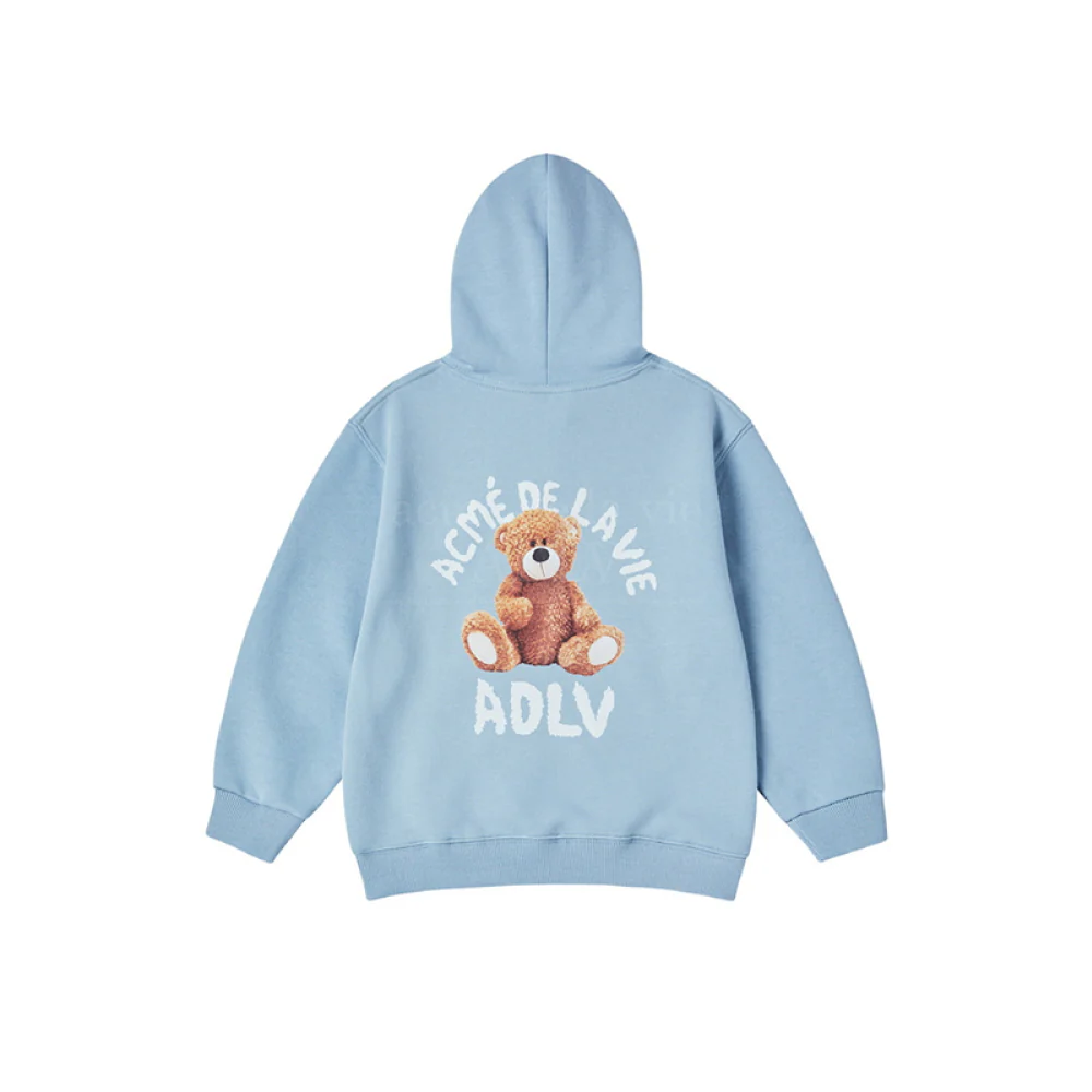 KIDS TEDDY BEAR (BEAR DOLL) HOODIE-SKYBLUE - Image 2