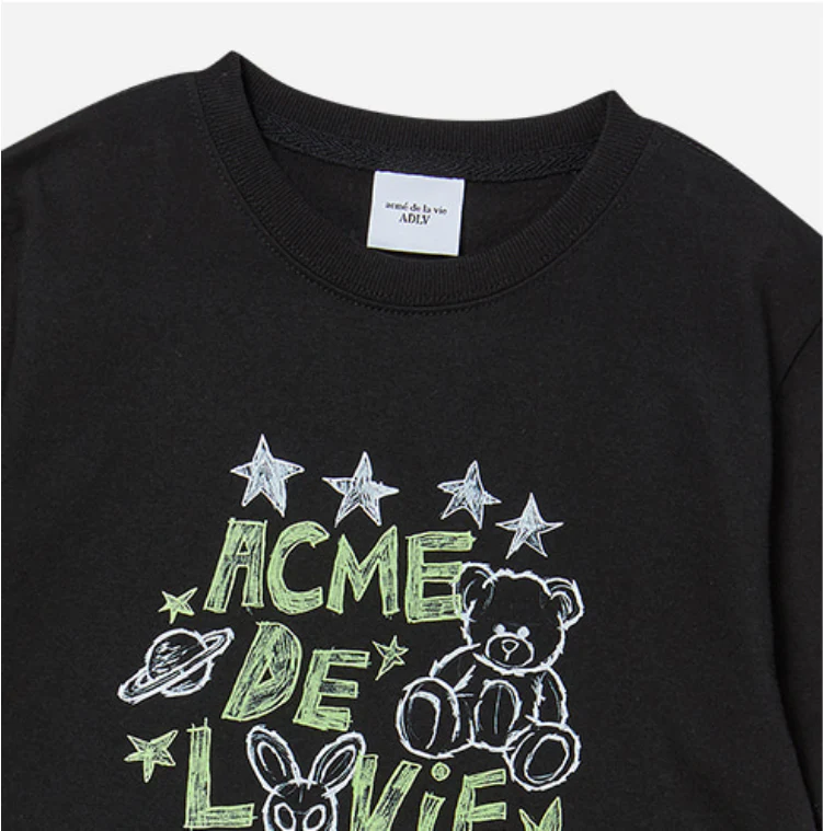 KIDS UNIVERSE DRAWING SHORT SLEEVE T-SHIRT BLACK - Image 5