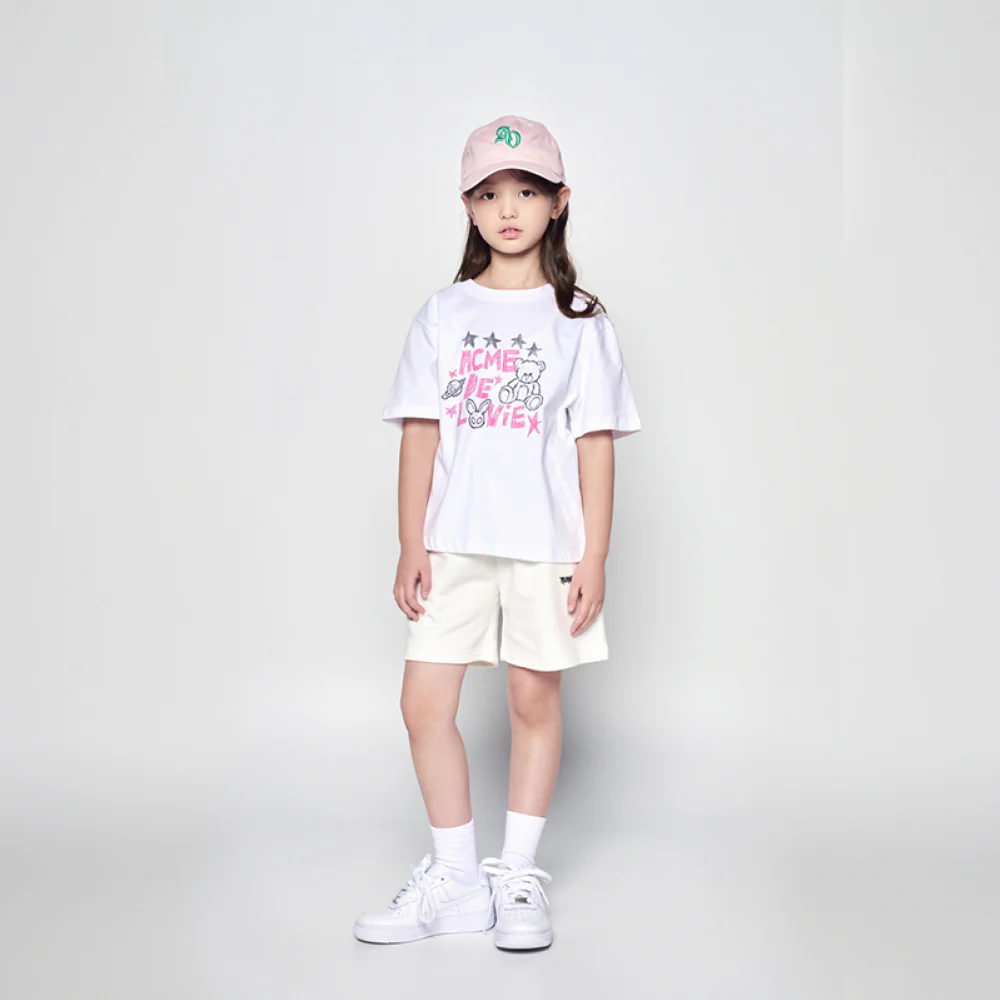 KIDS UNIVERSE DRAWING SHORT SLEEVE T-SHIRT WHITE - Image 4