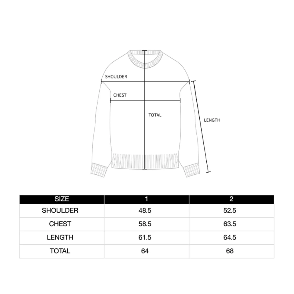 LEATHER WAPPEN OVERSIZE KNIT BLACK - Image 7