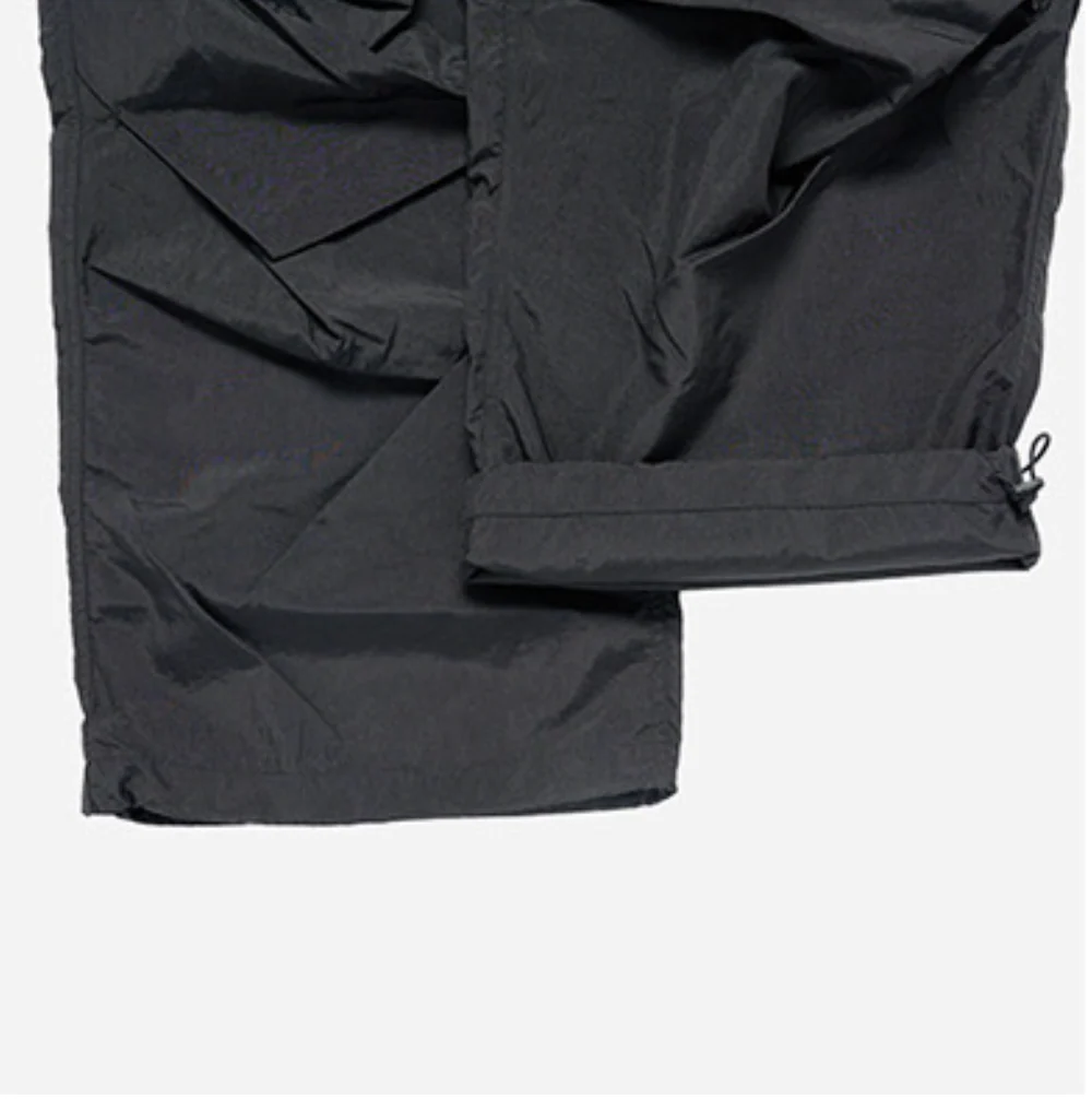 NYLON PARACHUTE PANTS BLACK - Image 3