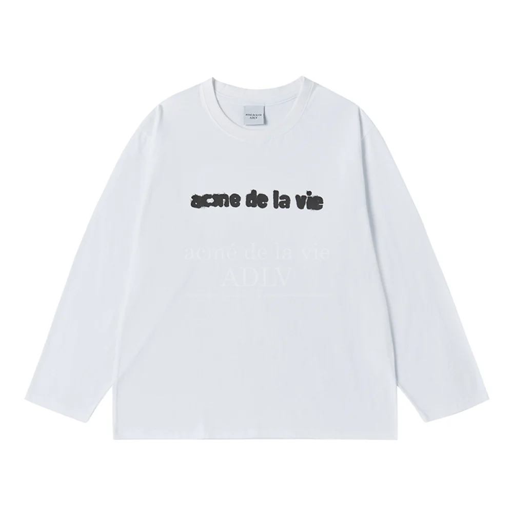 OVERLAY LOGO LONG SLEEVE WHITE