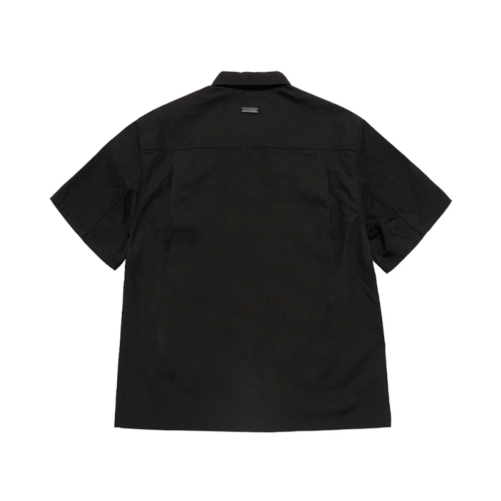 OVERSIZE RIPSTOP SHORT SLEEVE SHIRTS BLACK - Image 2