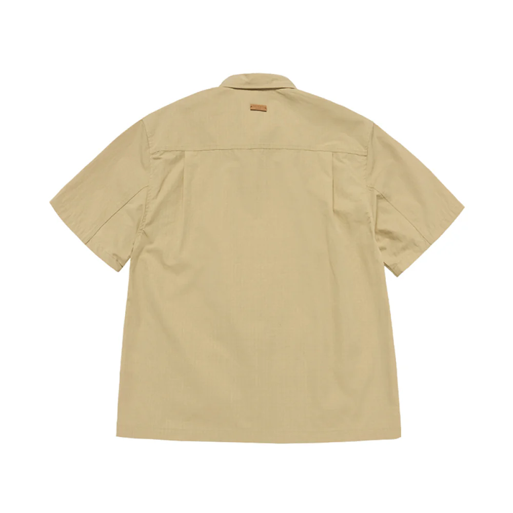 OVERSIZE RIPSTOP SHORT SLEEVE SHIRTS MUSTARD - Image 2