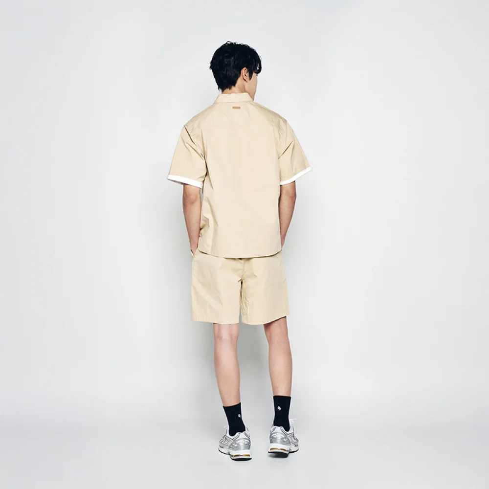OVERSIZE RIPSTOP SHORT SLEEVE SHIRTS MUSTARD - Image 4