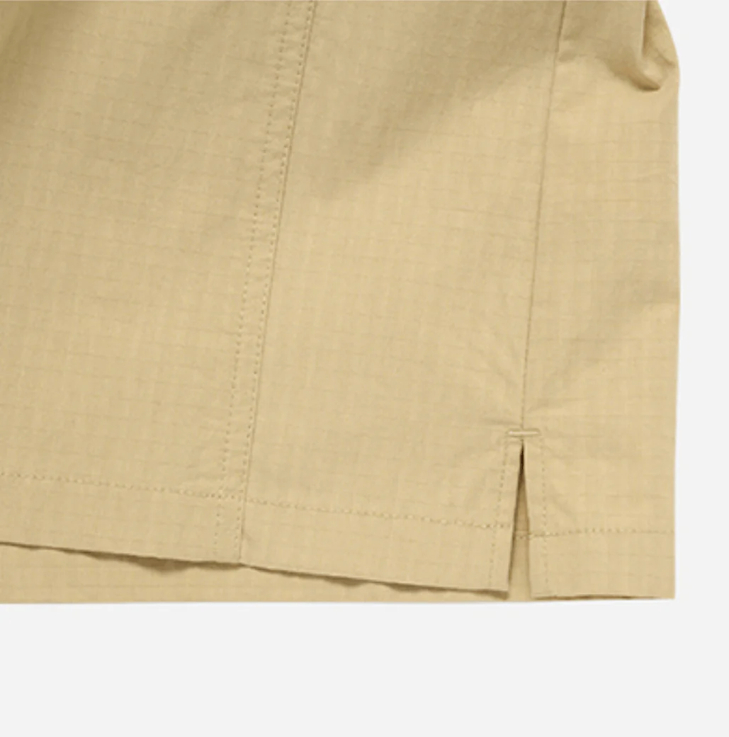 OVERSIZE RIPSTOP SHORT SLEEVE SHIRTS MUSTARD - Image 7