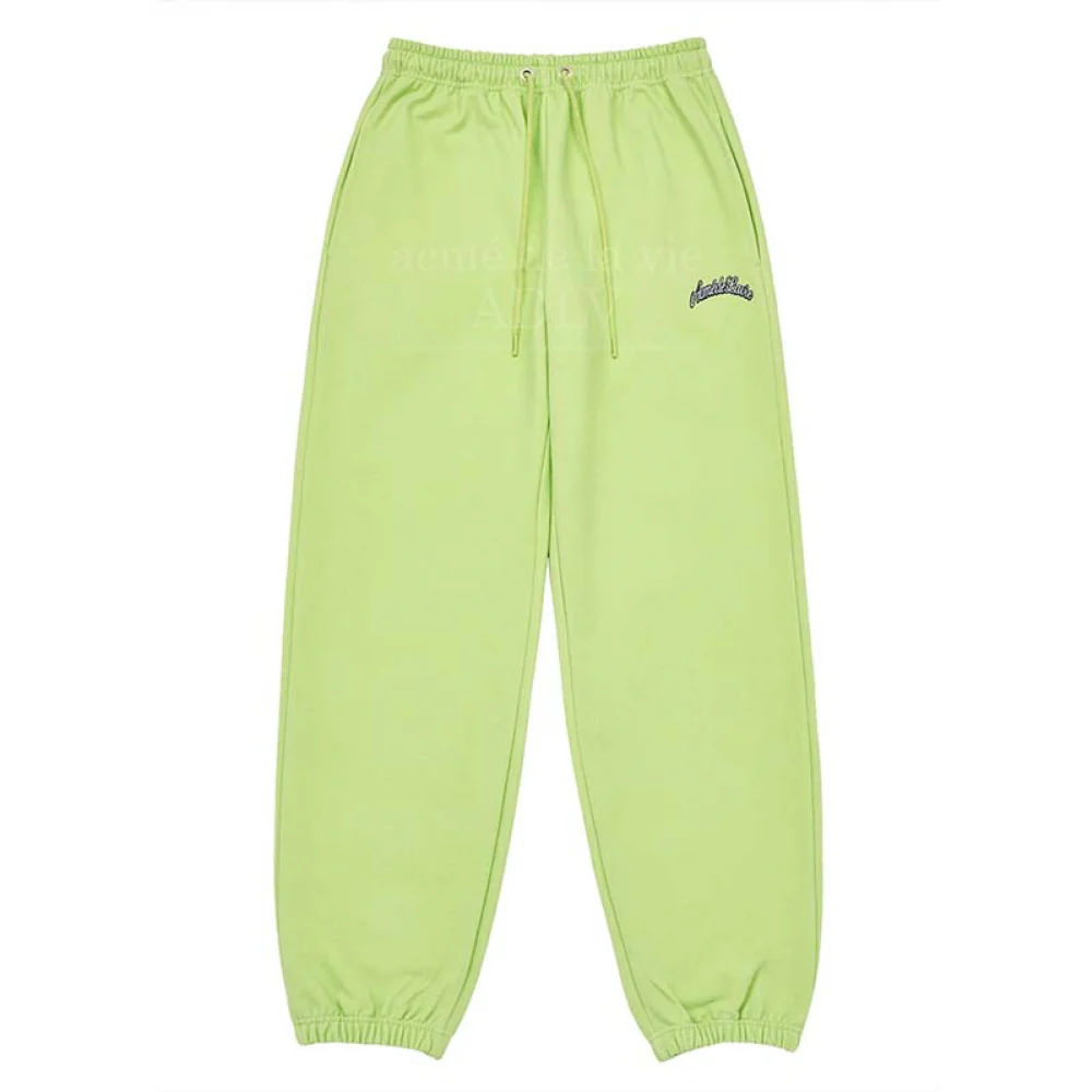 PIGMENT SCRIPT LOGO TRAINING PANTS LIME