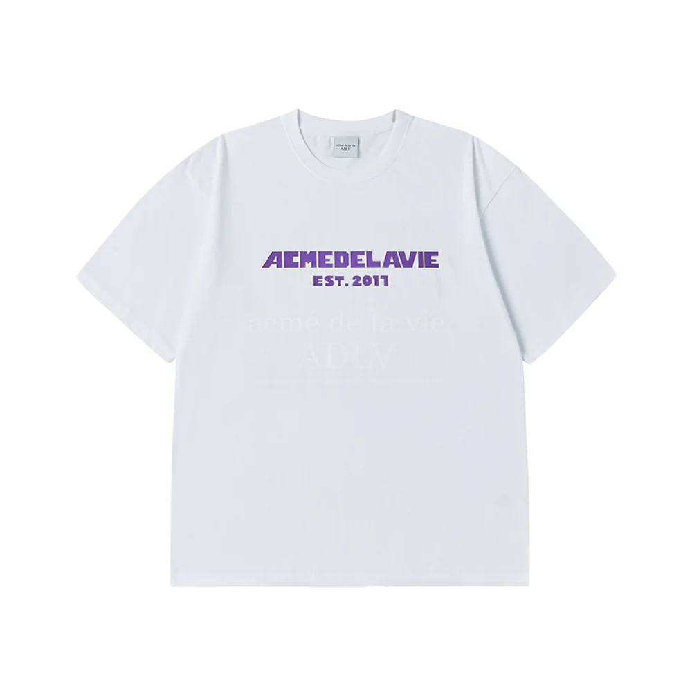 SIMPLE BOLD LOGO SHORT SLEEVE T-SHIRT WHITE