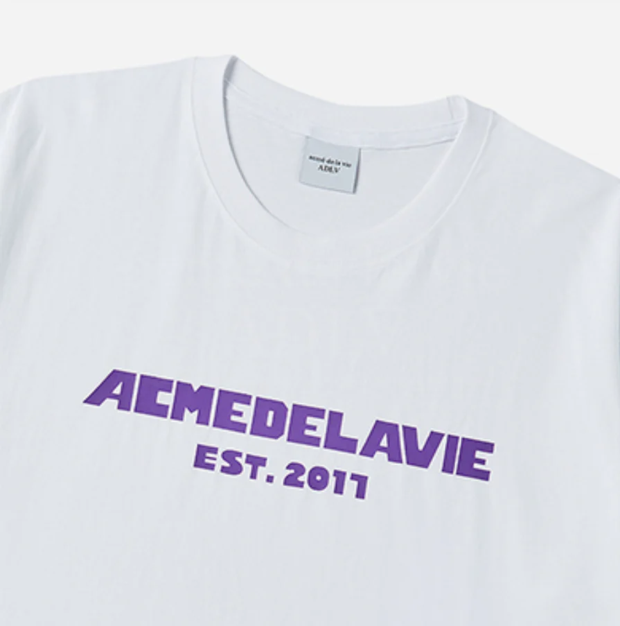SIMPLE BOLD LOGO SHORT SLEEVE T-SHIRT WHITE - Image 3