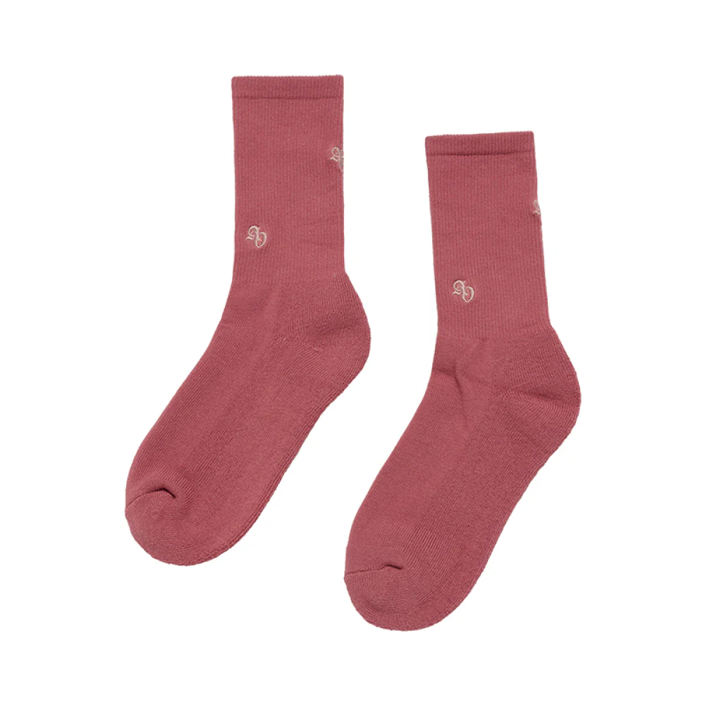 SMALL SYMBOL LOGO POINT SOCKS PINK