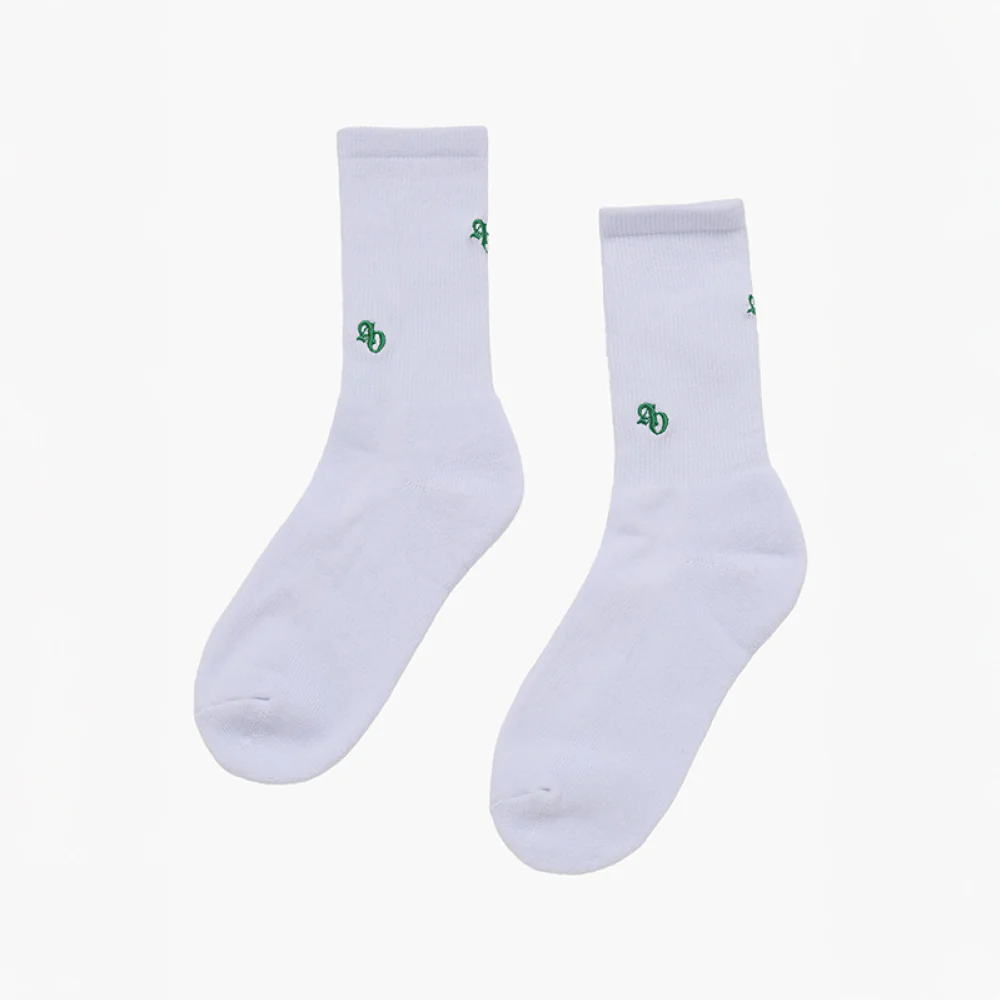 SMALL SYMBOL LOGO POINT SOCKS WHITE
