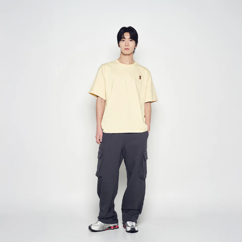 STAND AC BEAR SHORT SLEEVE T-SHIRT LIGHT YELLOW - Image 3
