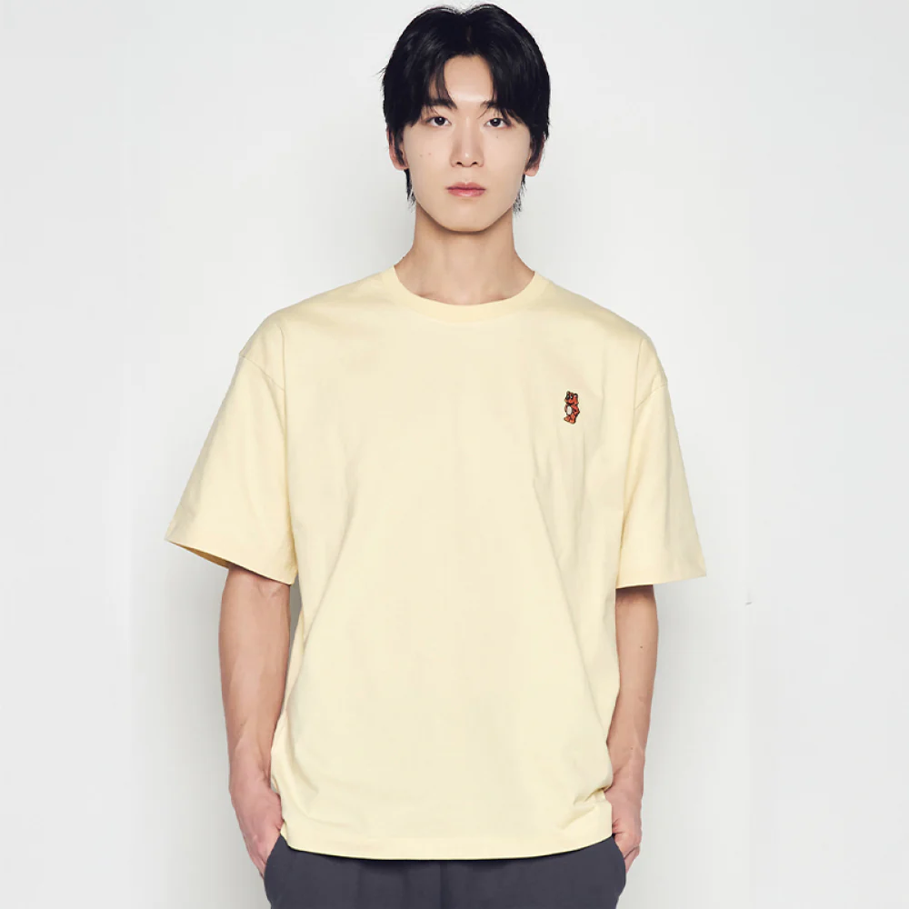 STAND AC BEAR SHORT SLEEVE T-SHIRT LIGHT YELLOW - Image 4