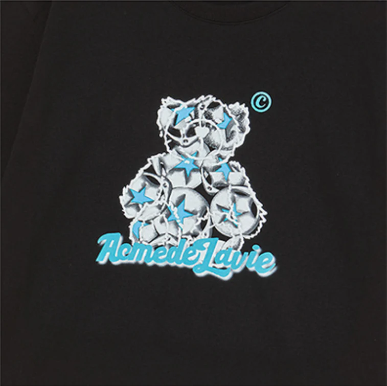 STAR BEAR SHORT SLEEVE T-SHIRT BLACK - Image 6