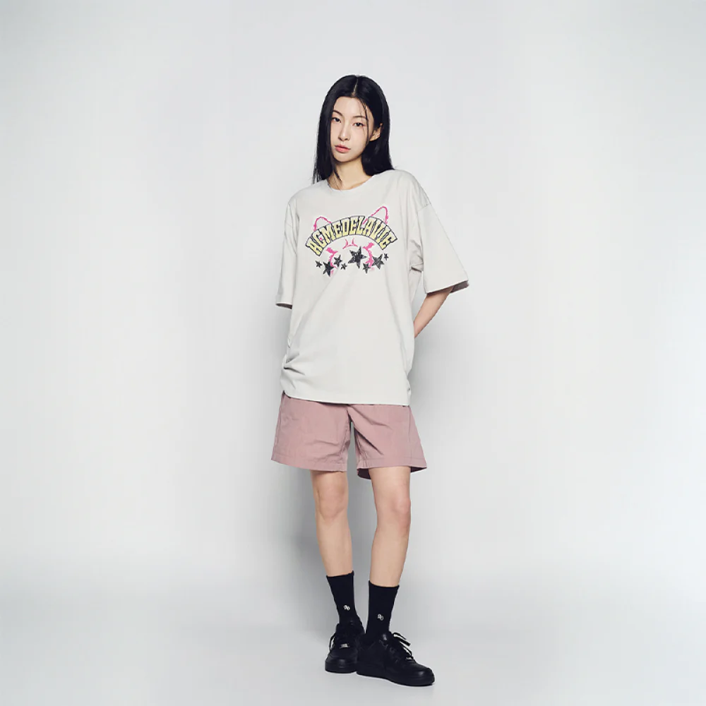 STAR RABBIT SHORT SLEEVE T-SHIRT LIGHT GREY - Image 3