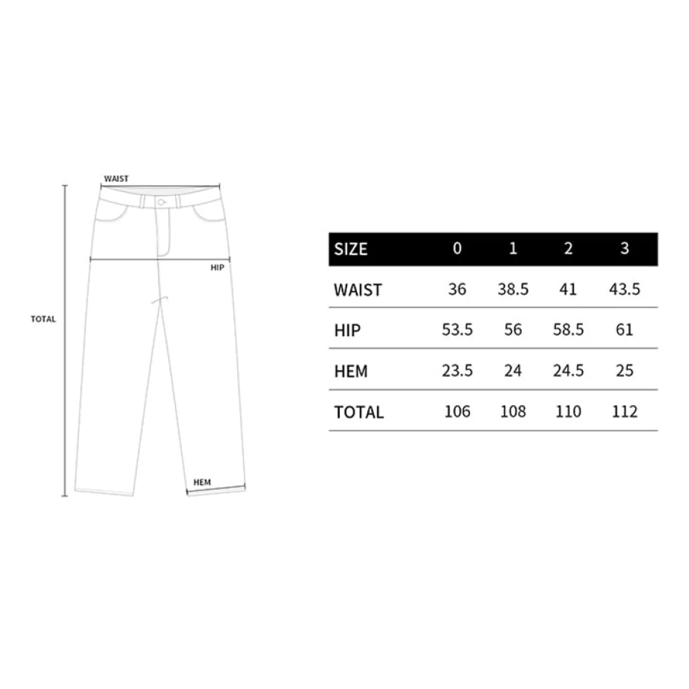 WIDE DENIM FATIGUE CARGO PANTS BLACK - Image 5