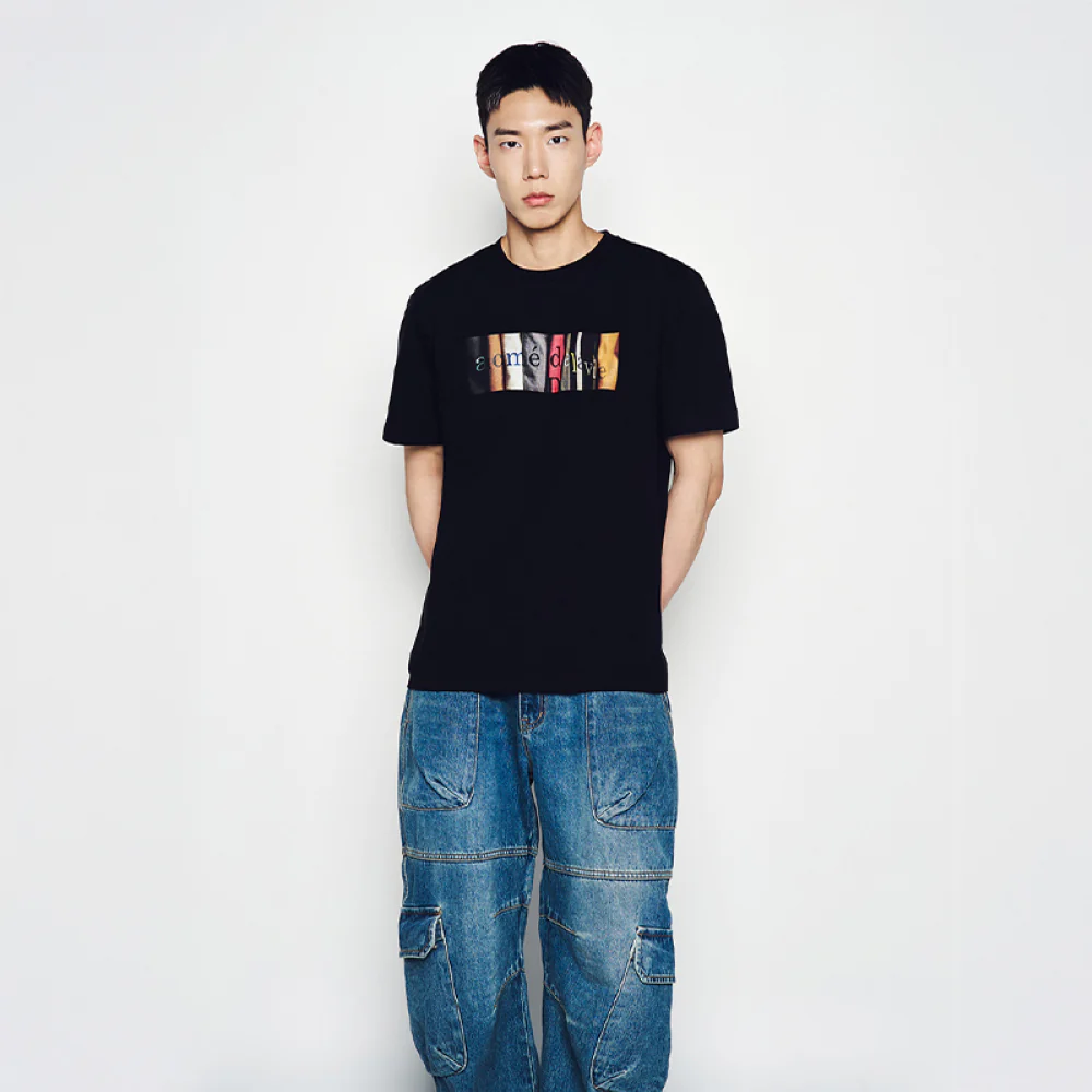 WIDE DENIM FATIGUE CARGO PANTS BLUE - Image 3